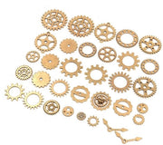 Set di viti a mano con ruote in metallo antico - Accessori per fai da te - Decorazione Steampunk - 50 g - Metallo rivestito a lunga durata