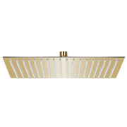 Testa Doccia a Pioggia in Acciaio Inox 50x50 cm Quadrata Oro