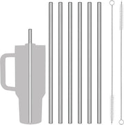 Sei stuzzoli in acciaio inossidabile 304 - inclusi spazzole per pulizia - resistenti al lavastoviglie - per cocktail e smoothie - retti