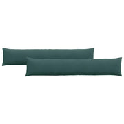 Cuscini da Divano 2 pz | Cuscini per sedie Verde scuro 200 x 40 cm