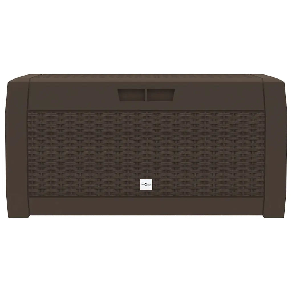 Baule da Giardino Marrone 119x48x60 cm in Polipropilene 152196