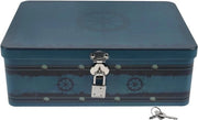 Organizzatore di accessori in metallo - contenitore per souvenir e souvenir con chiusura a chiave.