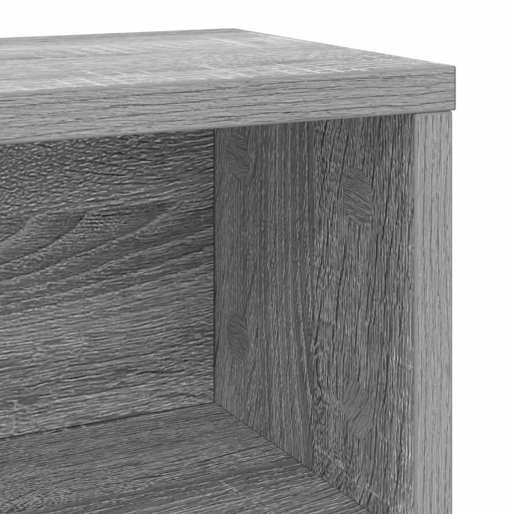 Rack per Stoccaggio CD 4 pz Sonoma grigio 40 x 17 x 17 cm 8012723