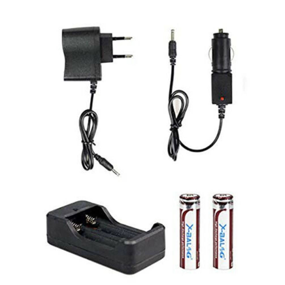 Trade Shop - Torcia 100000 Lumen Tattica / Militare Sos Led T6 Ricaricabile Zoom 8668-t6 -