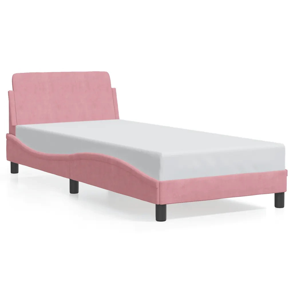 Giroletto con Testiera Rosa 80x200 cm in Vellutocod mxl 112595