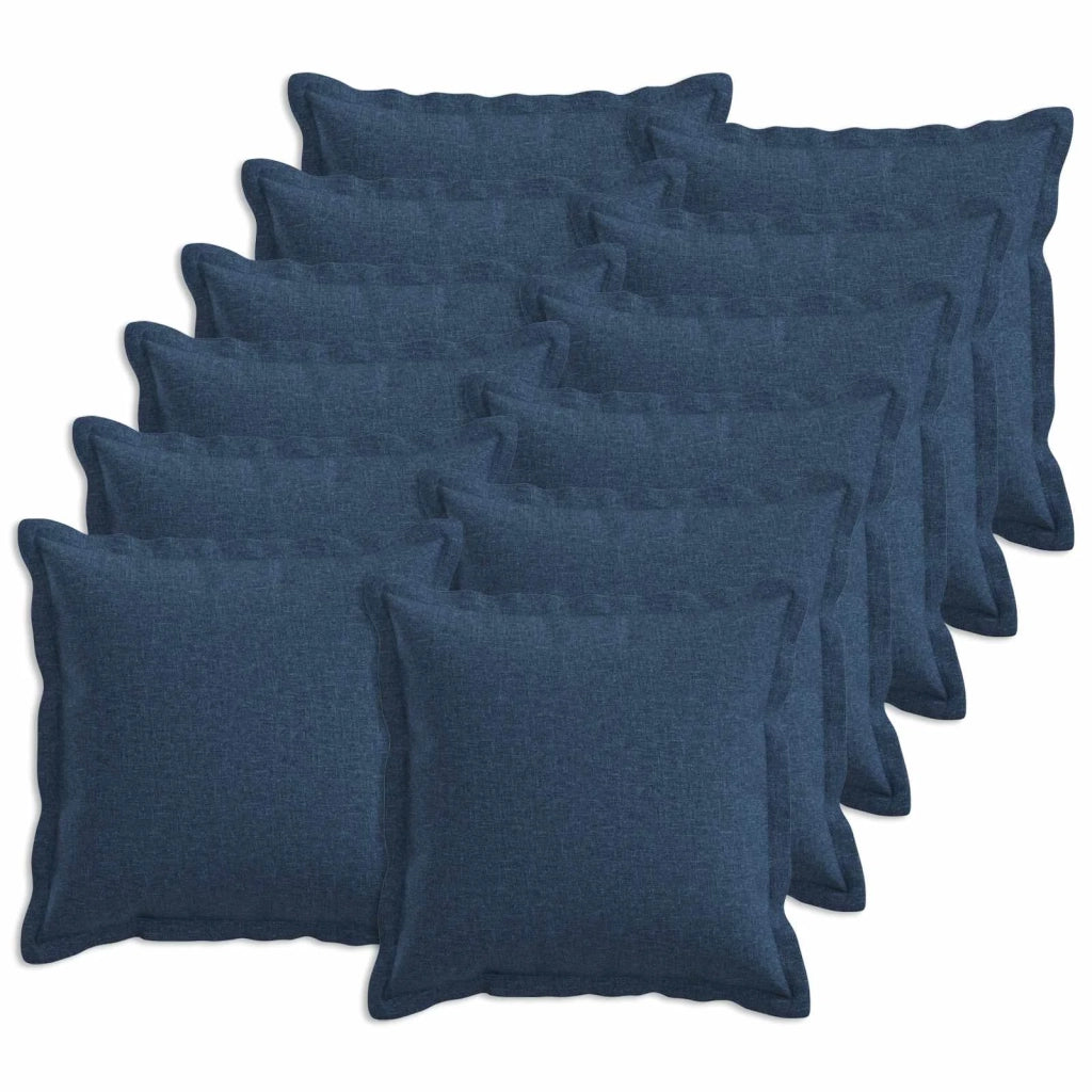 Federa 12 pcs HOUTEN Blu 40 x 40 cm Lino 916668
