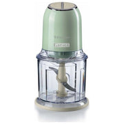 Ariete 438, Tritatutto Vintage, Chopper e Tritaghiaccio, 2 velocità, 4 lame in Acciaio Inox, Tazza graduata 600 ml, 400 W, Verde