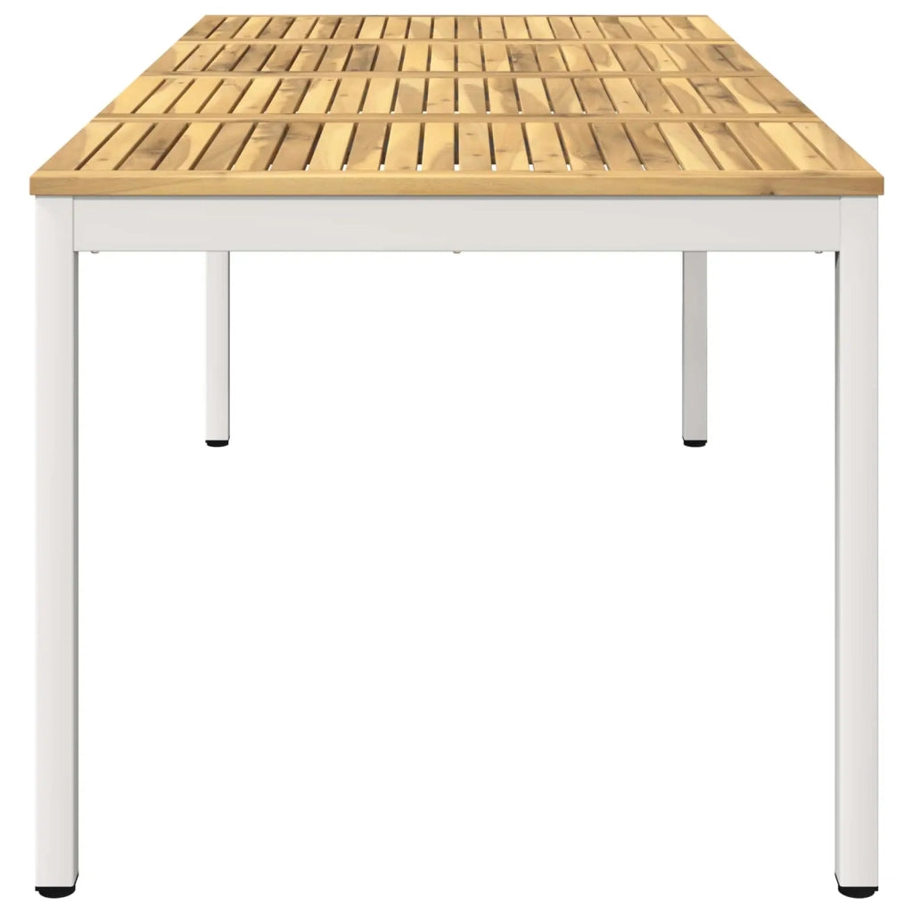 Tavolo da cena da giardino Bianco 147 x 88,5 x 75 cm 901767