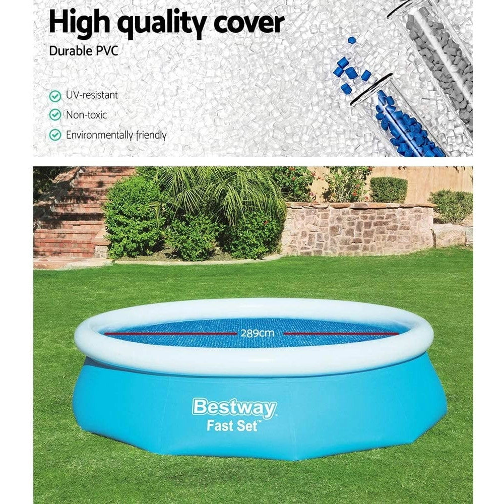 Trade Shop - Telo Termico Rotondo Copertura Solare Per Piscine Fuori Terra Da 305 Cm 58241 -