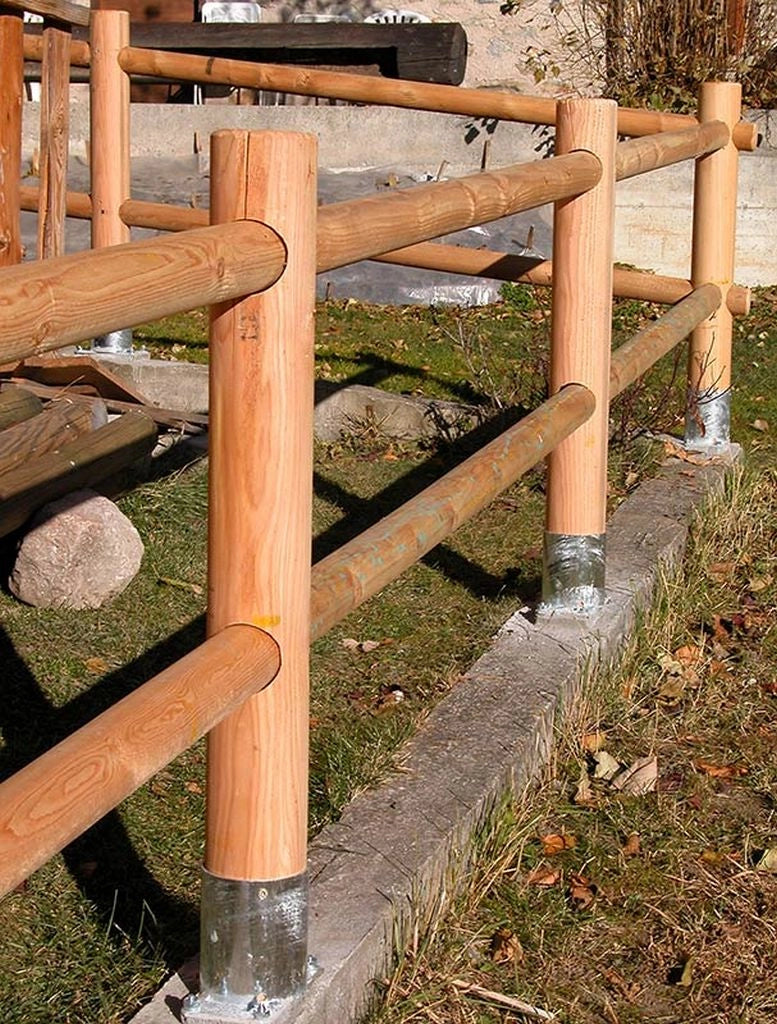 1pz pali tondi in legno senza punta trattati impregnati per recinto ø 8x300 h cod:ferx.reti.68.1.stock.s