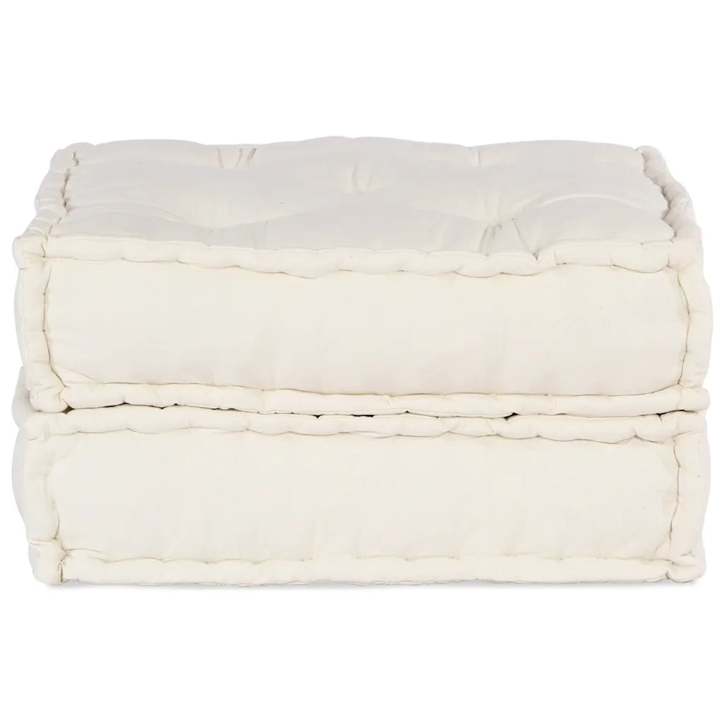 Pouf Modulare Crema 70x70x36 in Tessuto