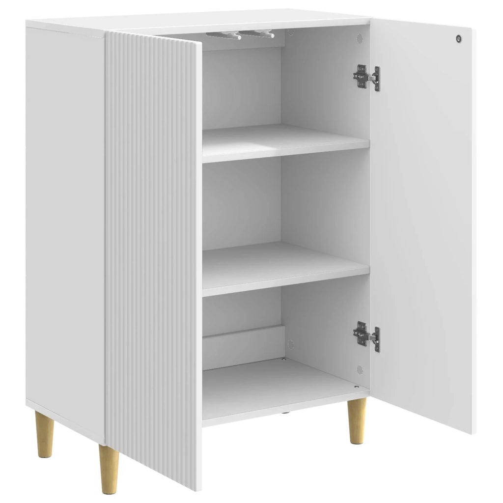 Credenza Bianco Lucido 66 x 34,5 x 90 cm Legno ingegnerizzato 894589