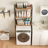 Scaffale bagno sopra WC lavatrice loft industriale ripiani 165 cm