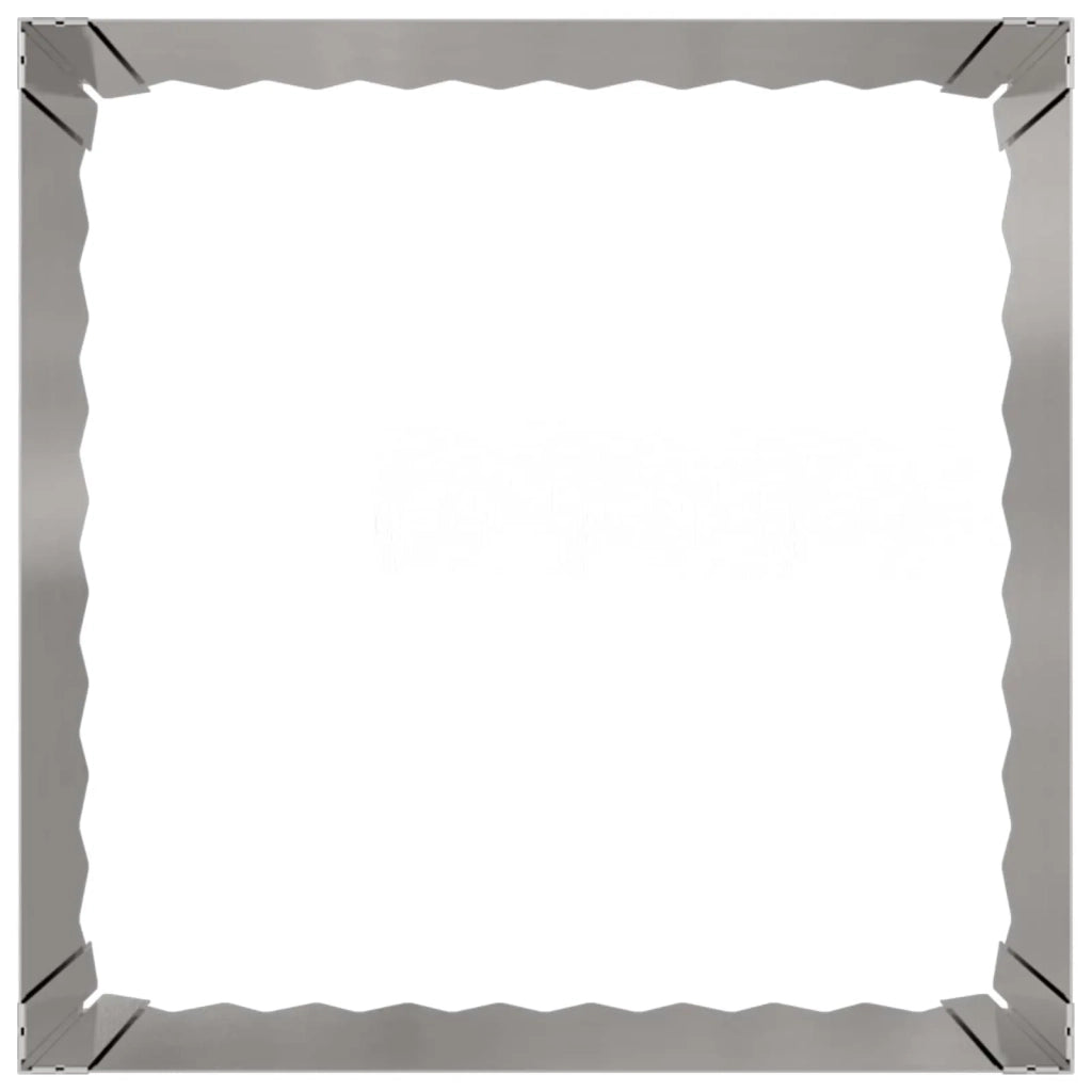 Bordura per Prato 60 x 60 x 35 cm Acciaio Argento 8008925