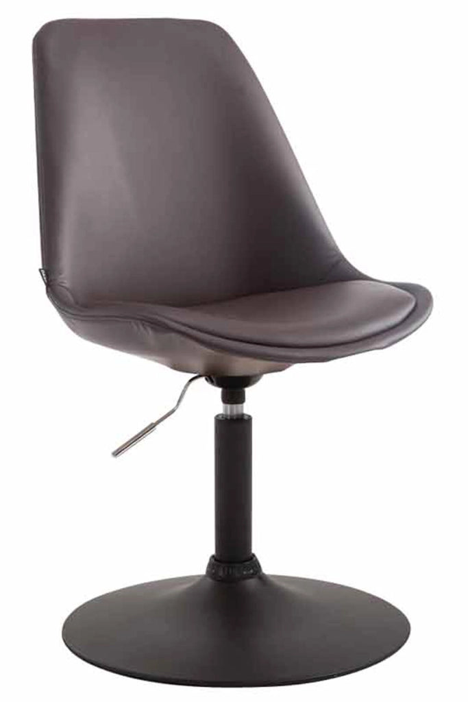 Sedia da pranzo MAVERICK in similpelle marrone,nero