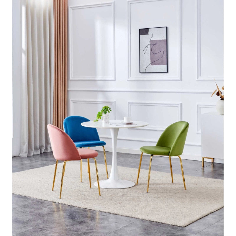 Sedia velluto Sammi crema struttura oro cm 50x57h47/77,5