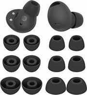 Orecchini ausiliari S/M/L Flessibili Gomma Siliconica in Gel per Galaxy Buds 2 Pro 2022 - Grafite