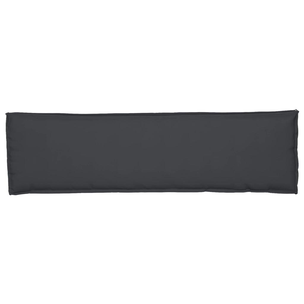 Cuscino per panca Nero 140x40x8 cm in tessuto Oxford