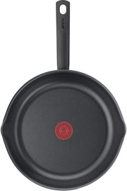 Piastra per cottura a forma profonda da 28cm per gas, elettrica e ceramica - facile pulizia - elevate prestazioni - rivestimento antitarsale - segnale di uscita termico - nero