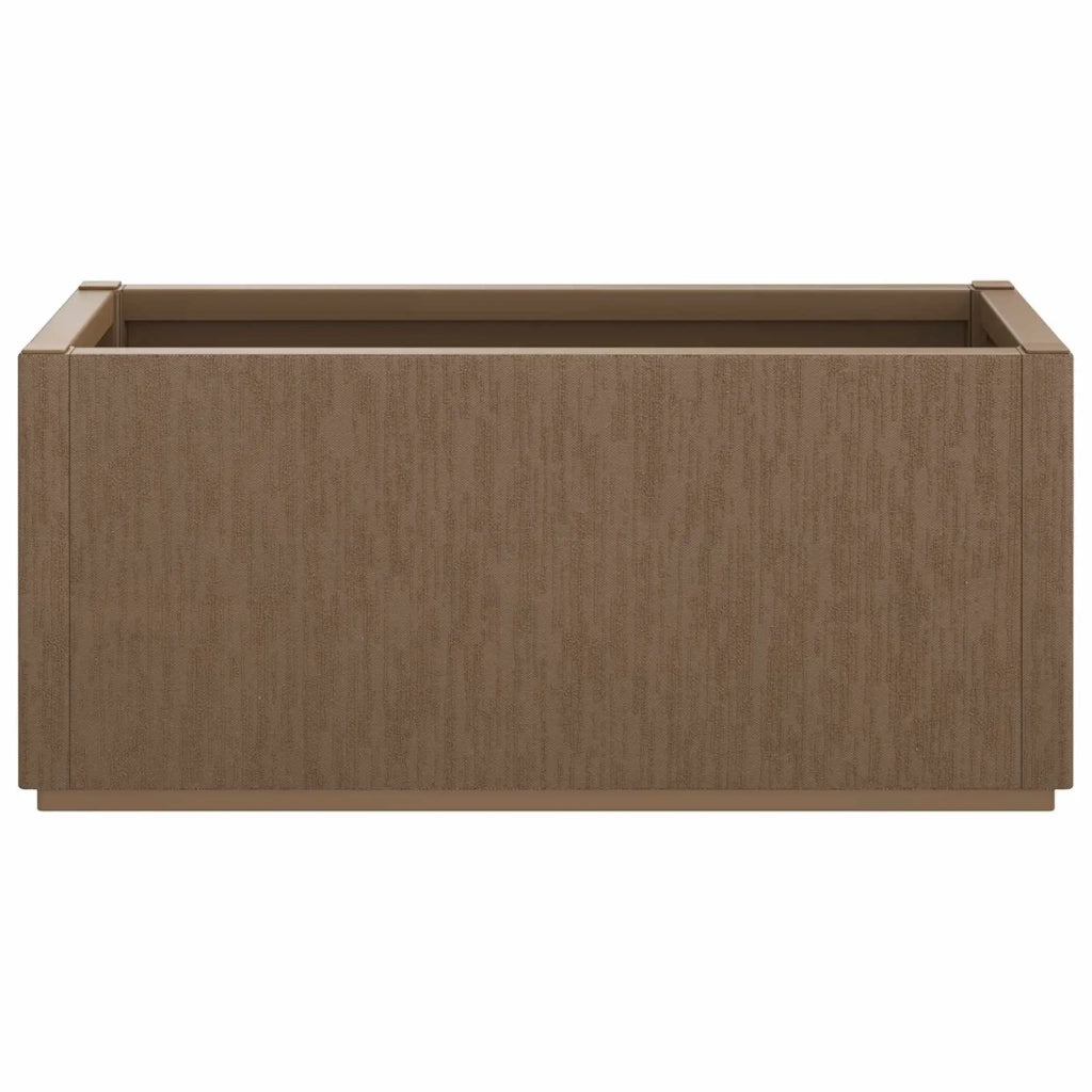 Scatola per Fiori da Giardino Marrone 80 x 36 x 35 cm PP
