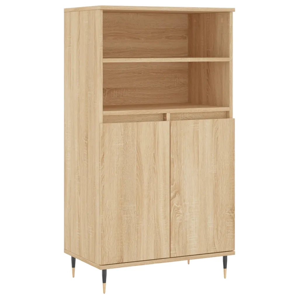 Credenza Rovere Sonoma 60x36x110 cm in Legno Multistratocod mxl 126704