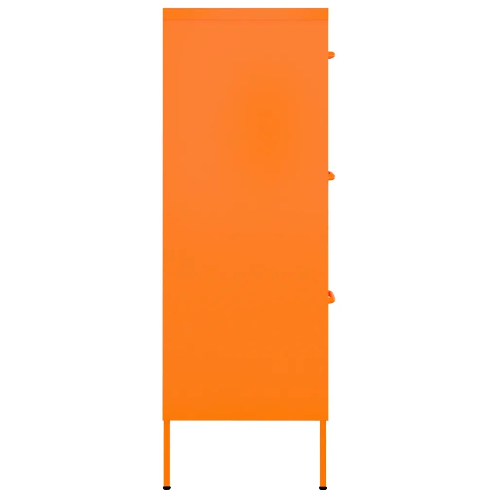 Cassettiera Arancione 80x35x101,5 cm in Acciaio 336147