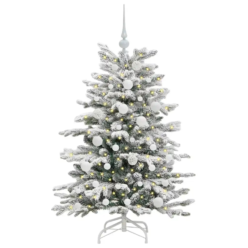 Albero di Natale Artificiale con Rami Pieghevoli Bianco 120 cm 3395625