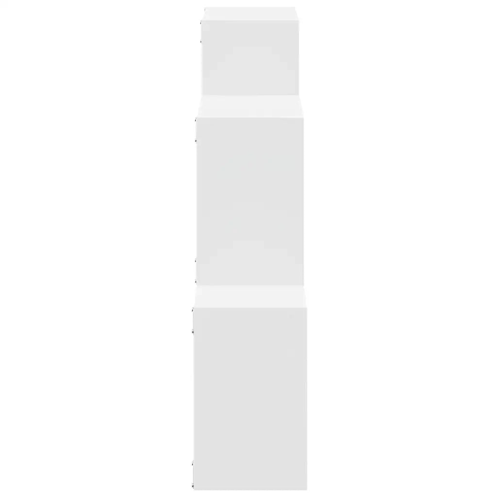 Mobile a Parete 78x18x71 cm Bianco in Legno Multistrato 854805