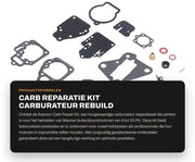 Kit di riparazione del carburatore - Set di ricostruzione massiva - Compatibile con Mariner 6/8/9.9/10/15/20 PK - Alta affidabilità - Parte di ricambio conforme alle norme OE