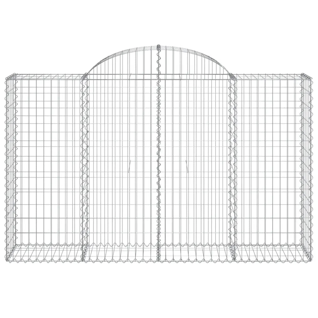 Cesti Gabbioni ad Arco 20 pz 200x50x120/140 cm Ferro Zincato 3146356