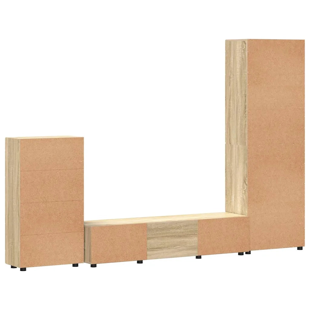 Set mobile TV FLORIN 3 pcs Rovere Sonoma Legno multistrato 3397956