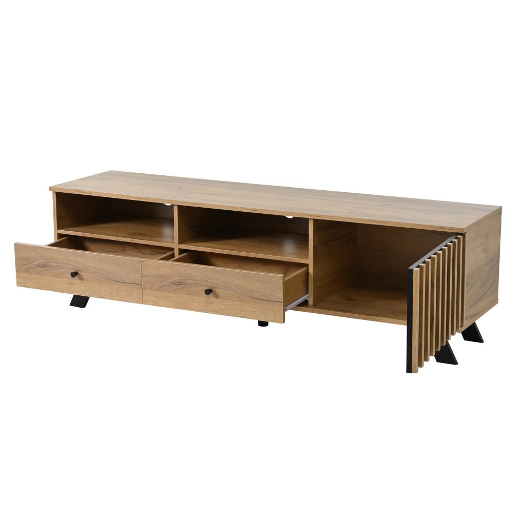 Mobile TV Lowboard ¨C MINIMAL ¨C Legno, 2 Cassetti, 150x38x44 cm