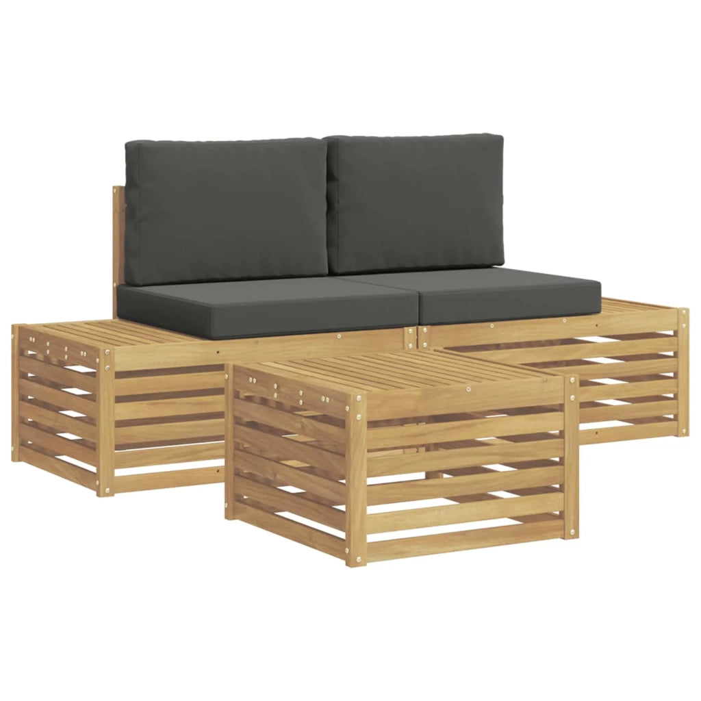 Set di divani da esterno-Sofa da giardino 4 Pezzo 522426