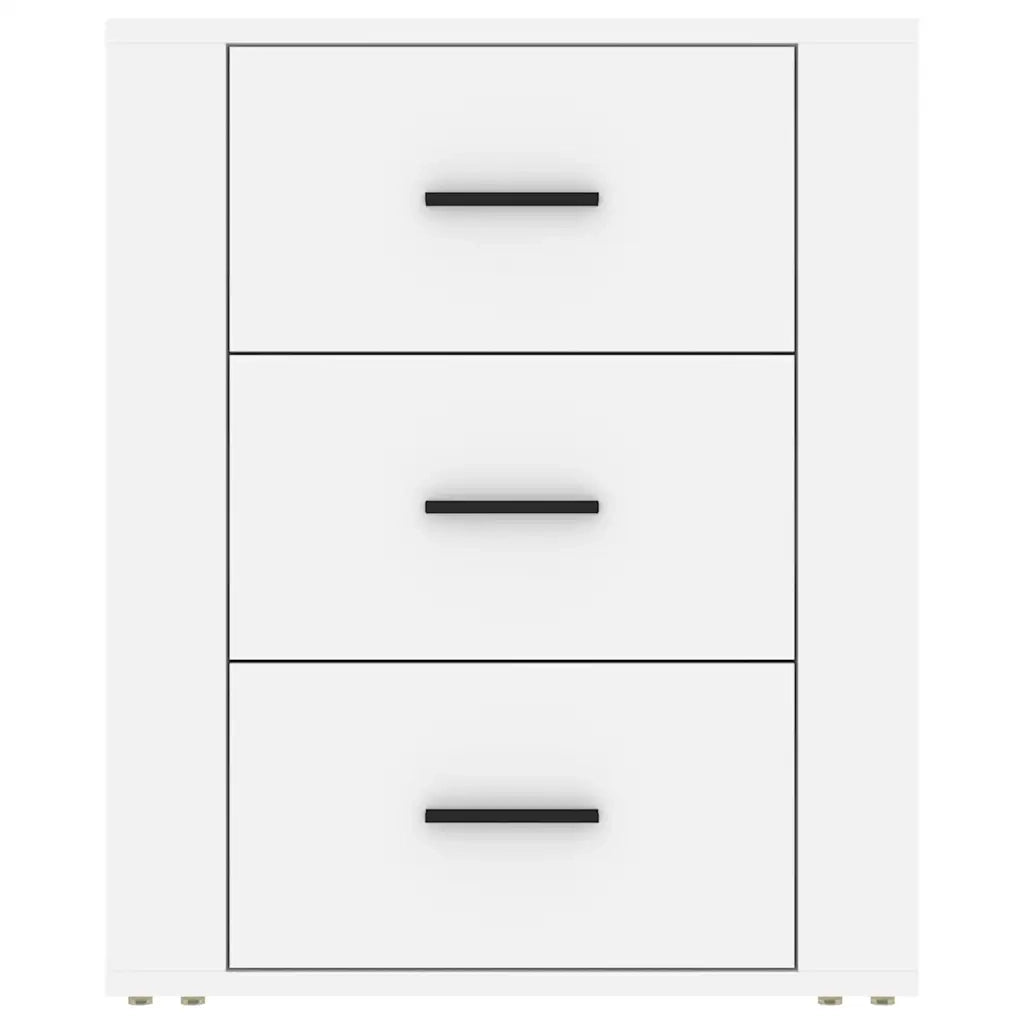 Comodino | Armadio da Notte | Mobiletto da notte Bianco 50x36x60 cm in Legno Ingegnerizzato