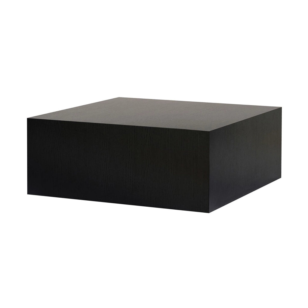 Tavolino "Prizma" in MDF - 90 x 90 x 35 cm - Legno nero