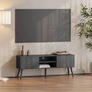 Mobile Porta TV Eskilstuna a 2 Ante e Ripiani 120 x 30 x 47 cm - Grigio Scuro [en.casa]