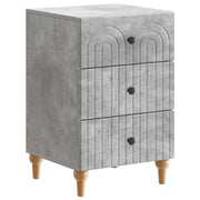 Armadio da Notte con cassetto Grigio Cemento 43x 41 x 66,5 cm