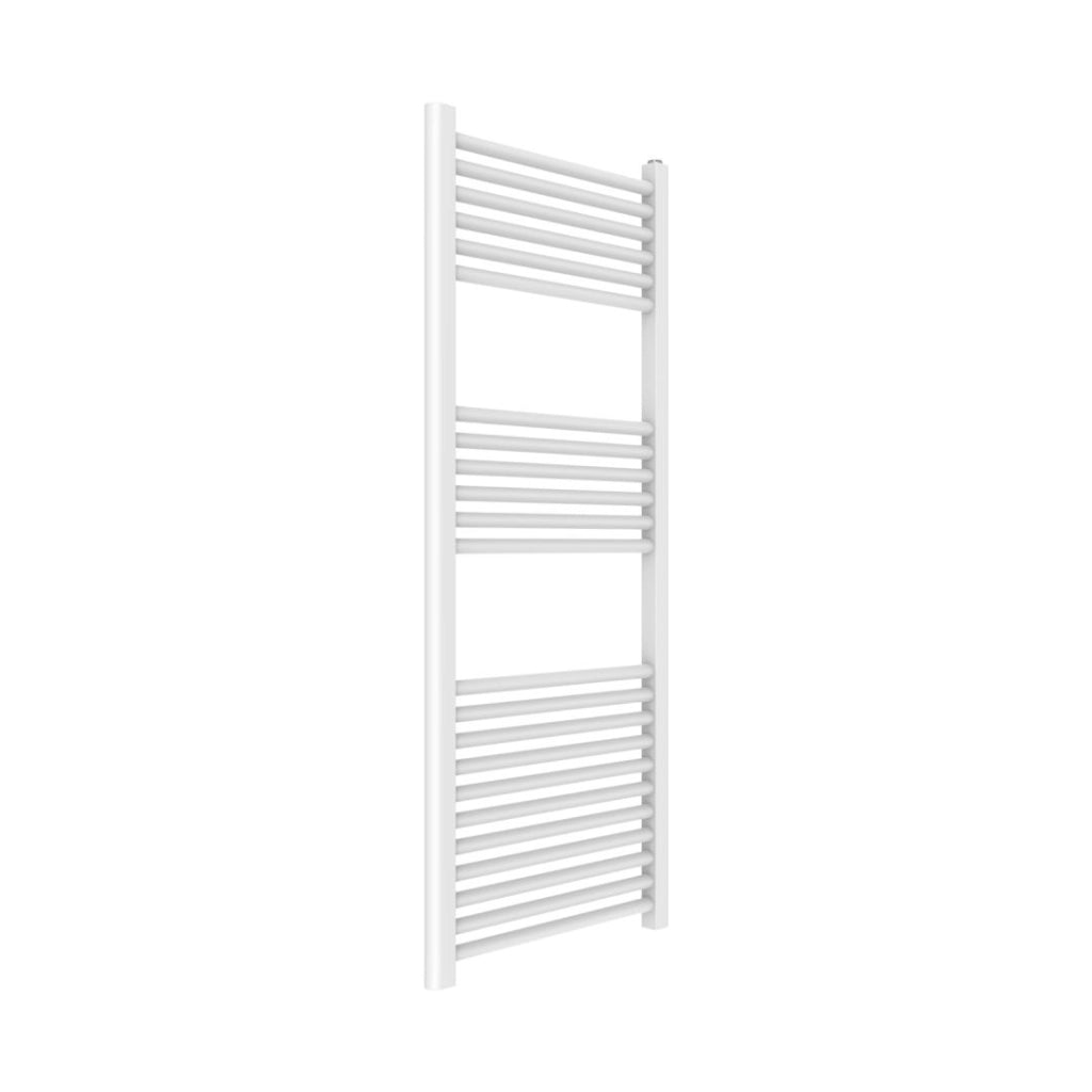 Termoarredo scaldasalviette tubolare tondo acciaio colore bianco opaco *** finitura- bianco opaco, misure h1500xl500x...