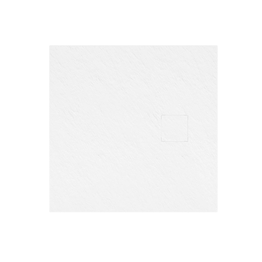 Piatto doccia 80x80 cm colore bianco effetto pietra | Samos