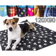 Trade Shop - Coperta Plaid In Pile Copri Divano O Coprisedile Per Cani E Gatti Paw 90 X 120 -