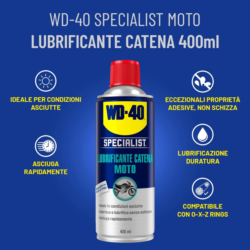 Lubrificante Catena per Motociclette Wd 40 400 ml