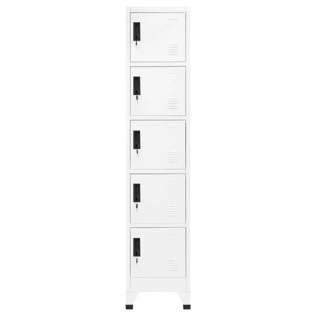 Armoire à casiers Blanc 38x40x180 cm Acier