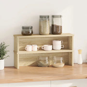 Scaffali da Cucina Impilabili 2 pz Rovere Sonoma 60x15x16 cm 860504