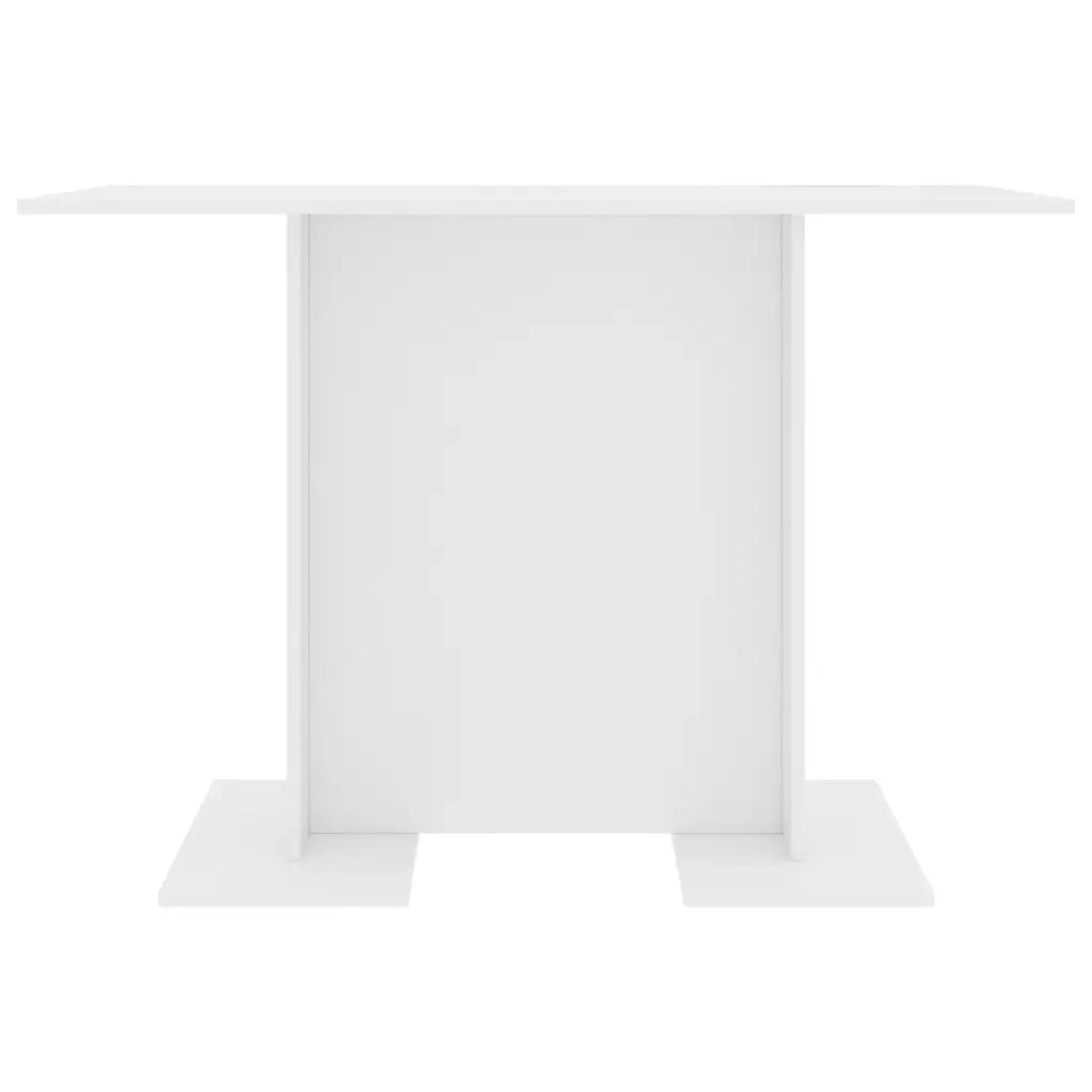 Tavolo da Pranzo Bianco 110x60x75 cm in Legno Multistrato 800243