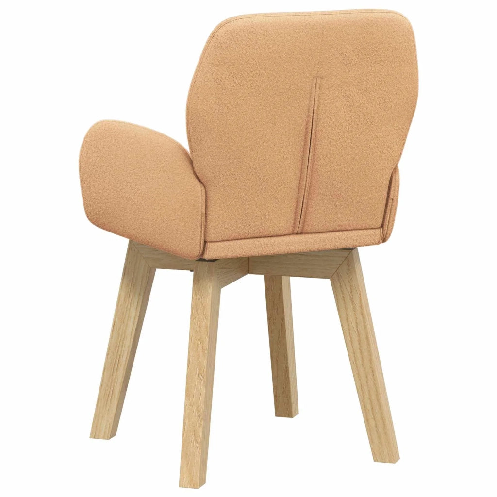 Sedie da pranzo girevoli 2 pz Bouclé Beige 54 x 58 x 87 cm 42034335