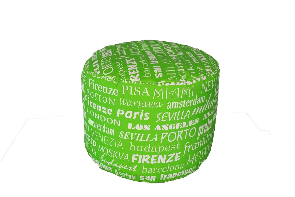 Pouf Big City impermeabili durevoli per esterni design moderno ideali per il relax in piscina