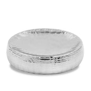 Trade Shop - Piattino Porta Sapone Argento Porta Saponetta Per Bagno Accessori Arredo 59924 -