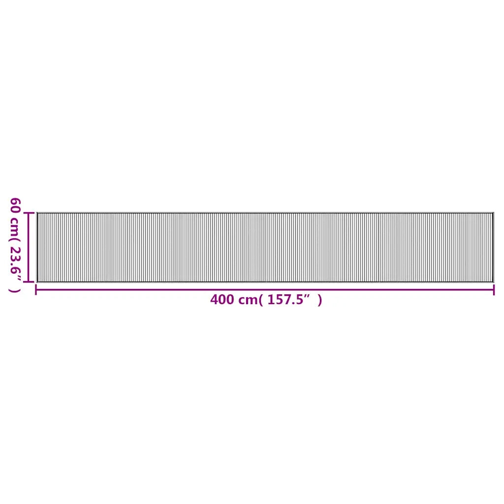 Tappeto Rettangolare Marrone 60x400 cm in BambÃ¹