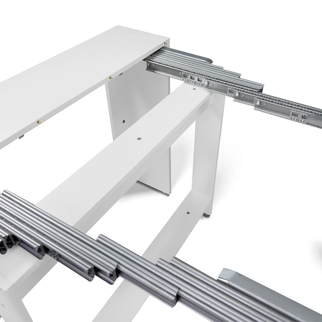 Tavolo consolle allungabile, tavolo da pranzo 45/300×90 cm bianco- Atena