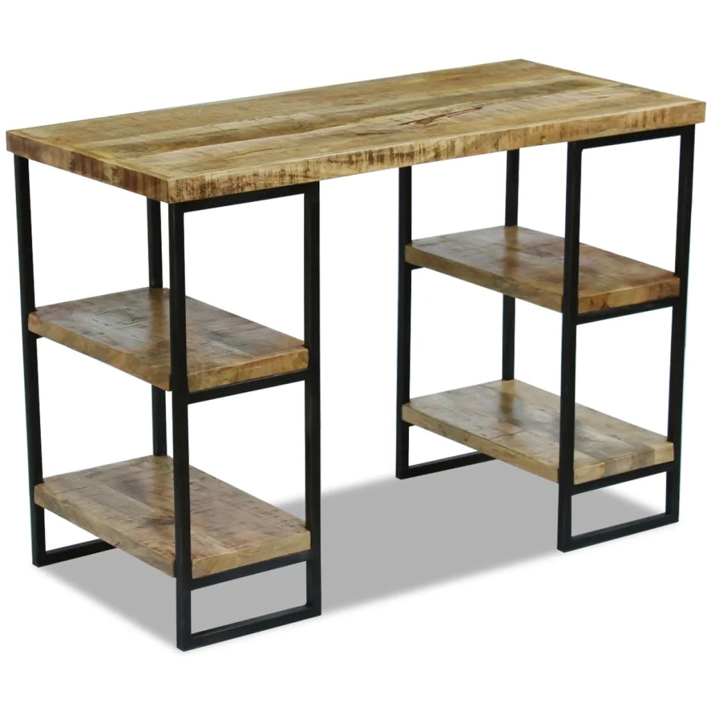 Scrivania da Ufficio in Legno di Mango 110x50x76 cm cod mxl 67954